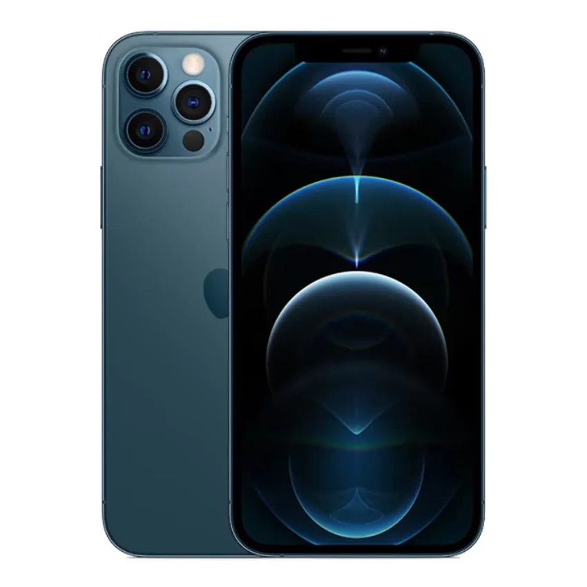 Unlocked iPhone 12 pro Max 6.7 Inch 128GB 256GB ROM A14 Bionic Chip iOS Original Apple 12pm Used Face ID Cellphone