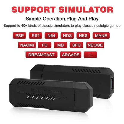 X2 Ultra Pro Retro Game Stick 64GB/128GB Portable Game Console with 4K Video Wireless Controller Supports FC & GBC Game Formats