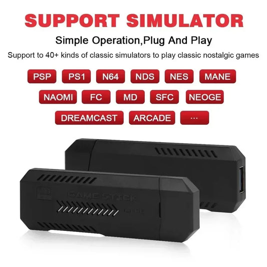 X2 Ultra Pro Retro Game Stick 64GB/128GB Portable Game Console with 4K Video Wireless Controller Supports FC & GBC Game Formats