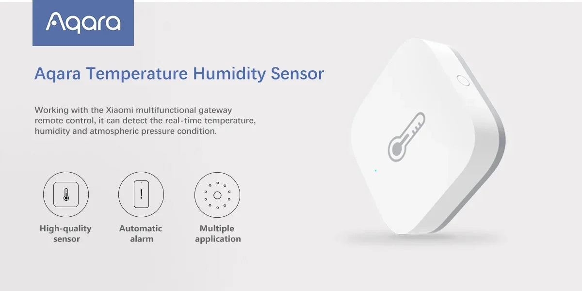 Aqara Temperature Sensor Zigbee Smart Air Quality Pressure Temperature Humidity Sensor Matter Smart Home for Apple Homekit APP