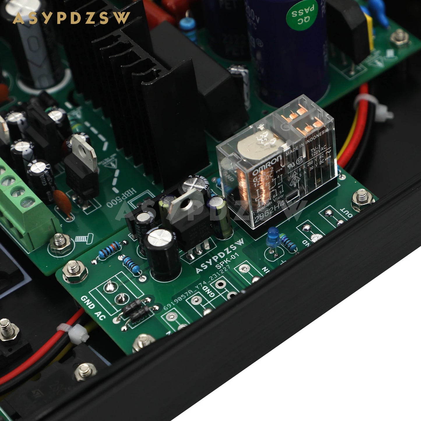 NAP250 MOD 2SC5200 MINI Stereo Power amplifier Base on UK NAIM circuit With SPK protection 80W+80W 8R