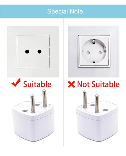 5YOA Power Socket Charging Port Universal Worldwide Travel Wall Charger AC Power AU UK US EU Plug Adapter Adaptor Option 2 USB
