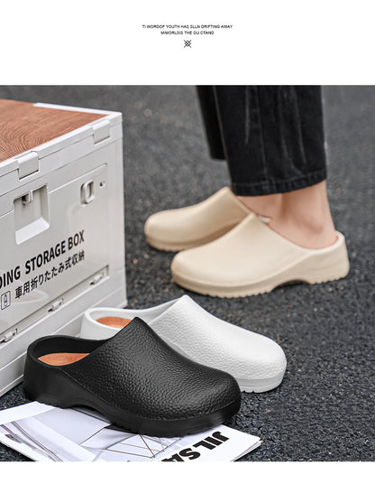 Men Chef Shoe Slippers Couples Garden Clogs Women Water Proof Cozy Sandals For Pet Workers Outdoor Fishing Shoes Doctor Shoes