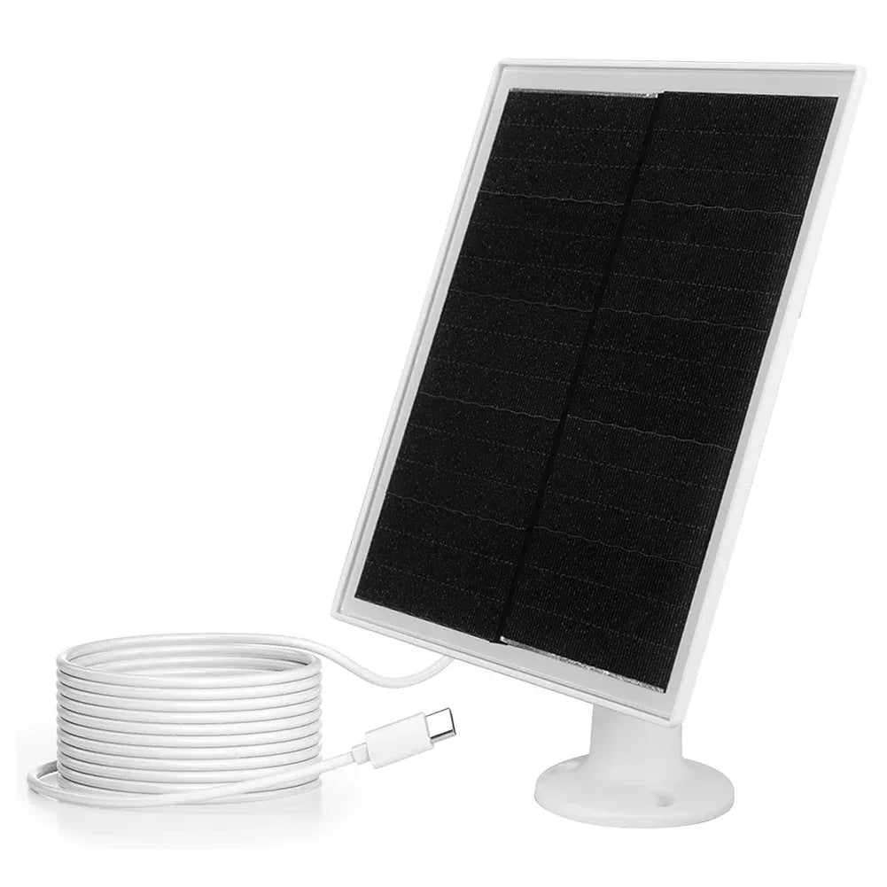 6W 5V Solar Panel Charger Shingled Solar Panel 24% Efficiency Micro USB & USB-C Port Solar Cell Panel for Phone iPad Outdoor Use