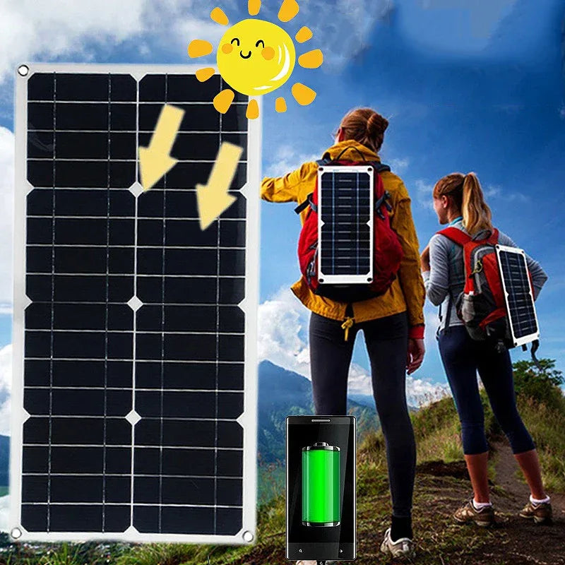 5V 10W Solar Panel USB Outdoor Hike Camping Portable Cells Battery Solar Charger Charging Plate for Mobile Phone Power Bank