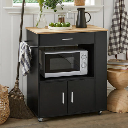 SoBuy FKW113 serving trolley kitchen cart narrow kitchen island on wheels microwave wardrobe trolley for kitchen