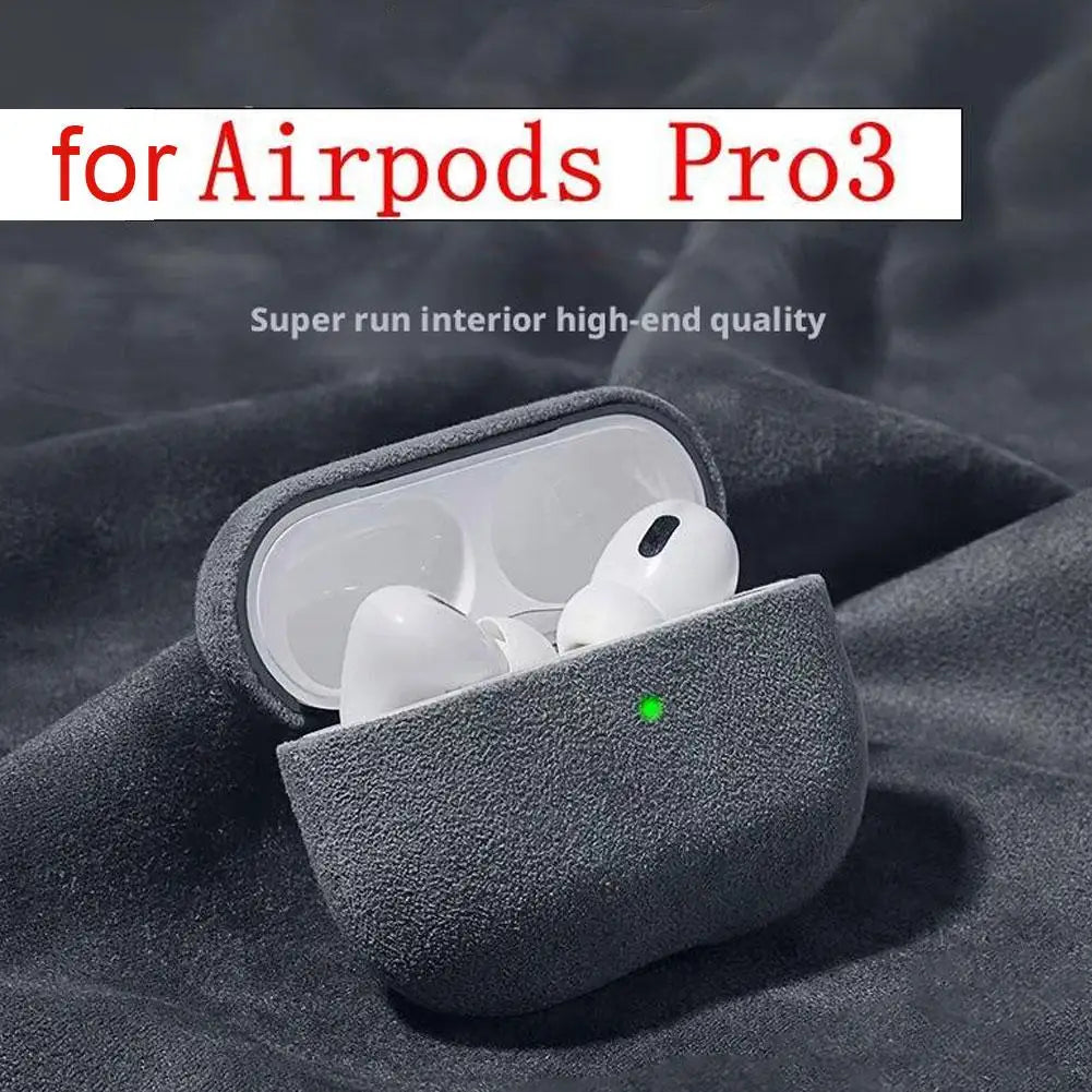 Suede Case For AirPods Pro 3 Luxury Protective Case Full Cover Anti-drop Scratchproof Bluetooth Earphone Accessories