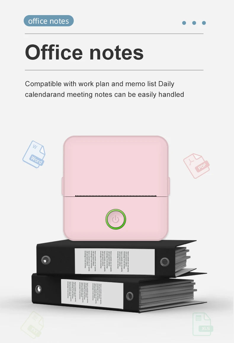 X6 Mini Pocket Sticker Printer Bluetooth Wireless Connection Portable Sticker Maker for Learning Note Journal DIY Work and Photo