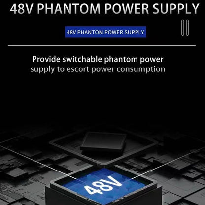 2 Channels Professional portable Audio Interface sound card console mini USB MIXER for Guitar Recording Studio Singing Q12