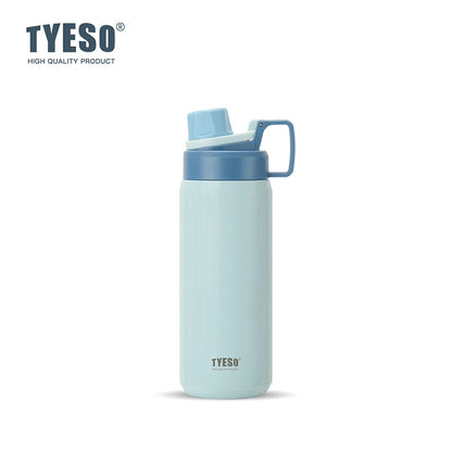 Tyeso Vacuum Flask for Men Women Stainless Steel Outdoor Water Bottles for Cycling Hiking 750ml 900ml Portable Water Bottle