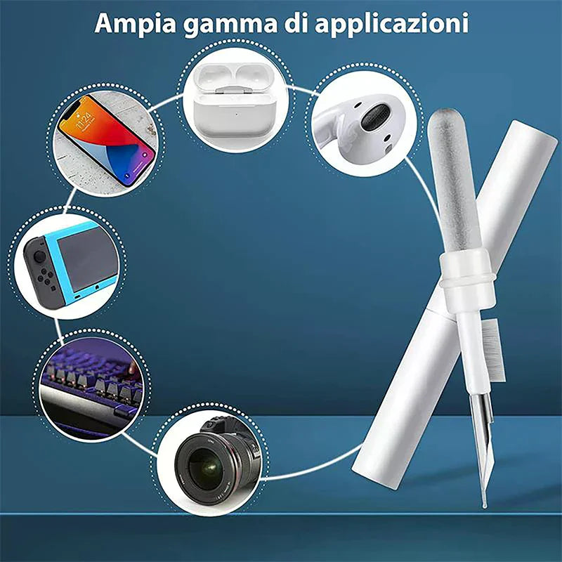 Multifunctional Headphone Cleaning Pens Bluetooth Earphone Cleaning Tools Phone PC Screen Keyboard Integrated Cleaning Brush Kit