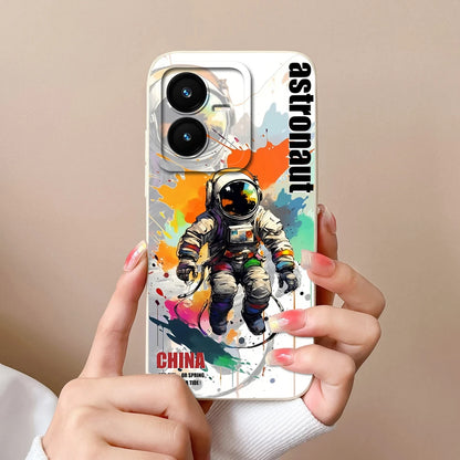 Case For Vivo Y22 Y22S Cover Camera Lens Protector For Vivo Y 22 Soft Liquid Silicone Cartoon Phone Back Covers For Women Man