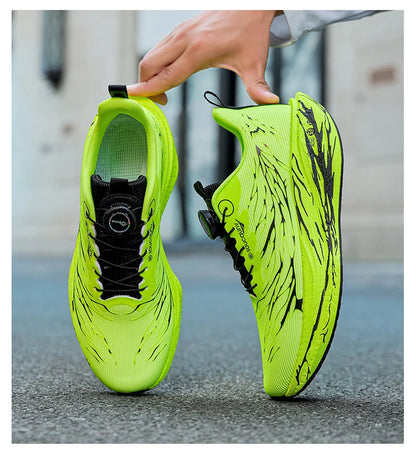 Fluorescence Running Shoes CarbonBoard Marathon Men Sports Casual Tenis Breathable Womens Comfortable Athletic Nonskid Sneakers