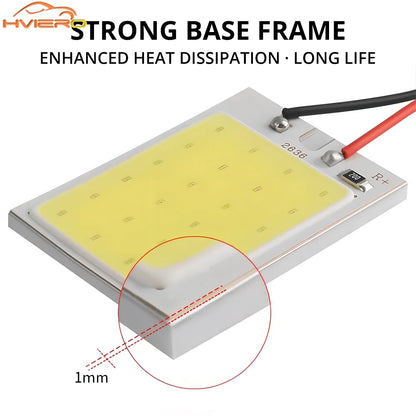 T10 C5W Car Led Cob 16/24/36/48SMD White Parking Bulb Auto Interior Reading Panel Lamp Super Bright Festoon License Plate Lights