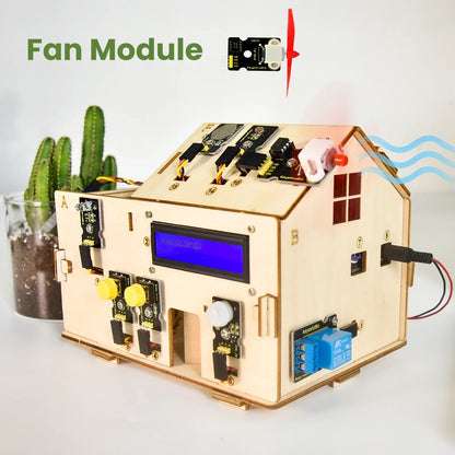Keyestudio Smart Home IOT Kit With PLUS Board+15 Projects Tutorial For Arduino STEAM House Kit DIY Electronic Kit CE Compliant