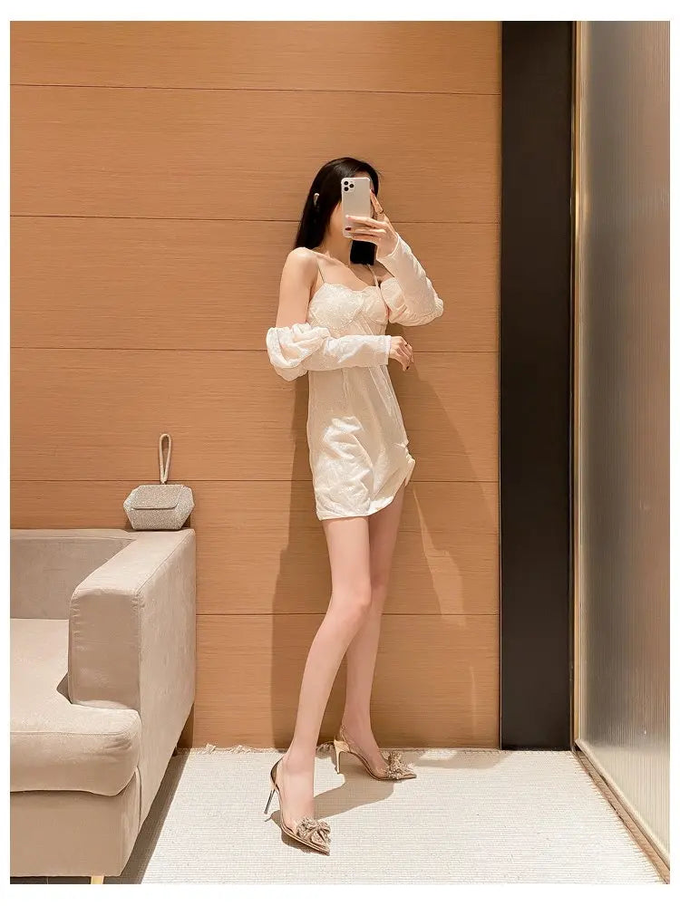 Spring Summer Fashion Rhinestone Bowknot Women Pumps Sexy Silk Pointed Toe Strange High Heels Party Prom Shoes Gold Silver