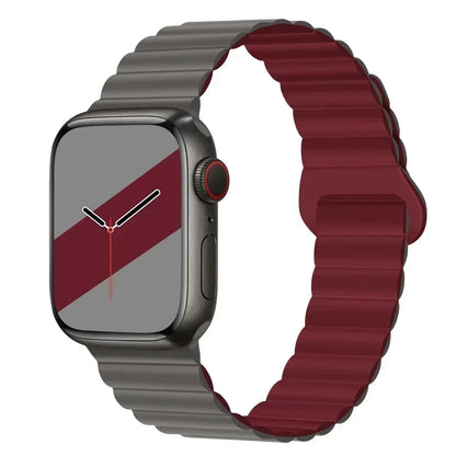 NEW Original Liquid Silicone Magnetic bands for Apple watch band Ultra 2 Series 9 SE iwatch 42mm 44mm 45mm 49mm 38mm 40mm 41mm