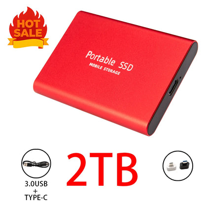 Highly cost-effective external hard drive, durable, efficient, and portable, with 256TB high-speed USB 3.1 Type C