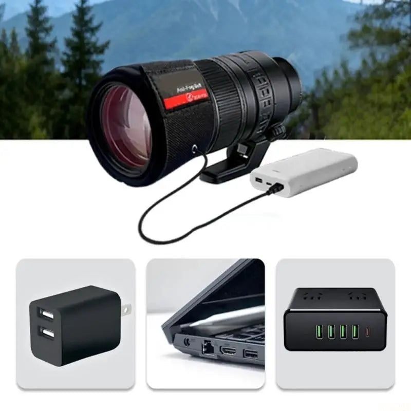 B03F Intelligent Constant Temperature Anti Fog Band for Camera Lens 300mm Length Prevents Lens Condensation Effectively
