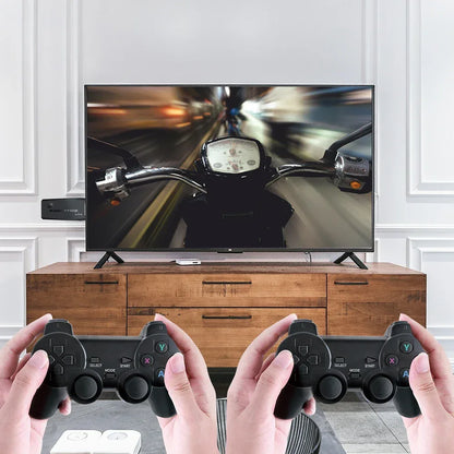 New M8 Video Game Console 2.4G Double Wireless Controller Game Stick 4K 20000 Games 64 Retro Games for Children's Christmas gift