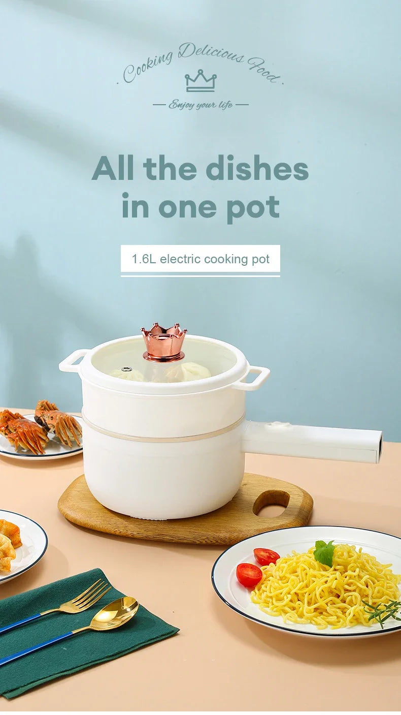 1.6L Rice Cooker Multi Cooker Non-Stick MultiCooker Steamed Rice hot Pot Electric Cookers Single Double Layer kitchen Home 220V