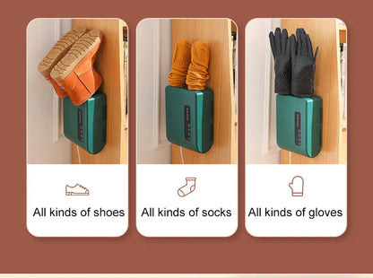Boots Shoes Dryer Deodorizer with Heat Dehumidifier Device Foot Warmer Heater for Home Adjustable Portable Electric Shoes Dryer