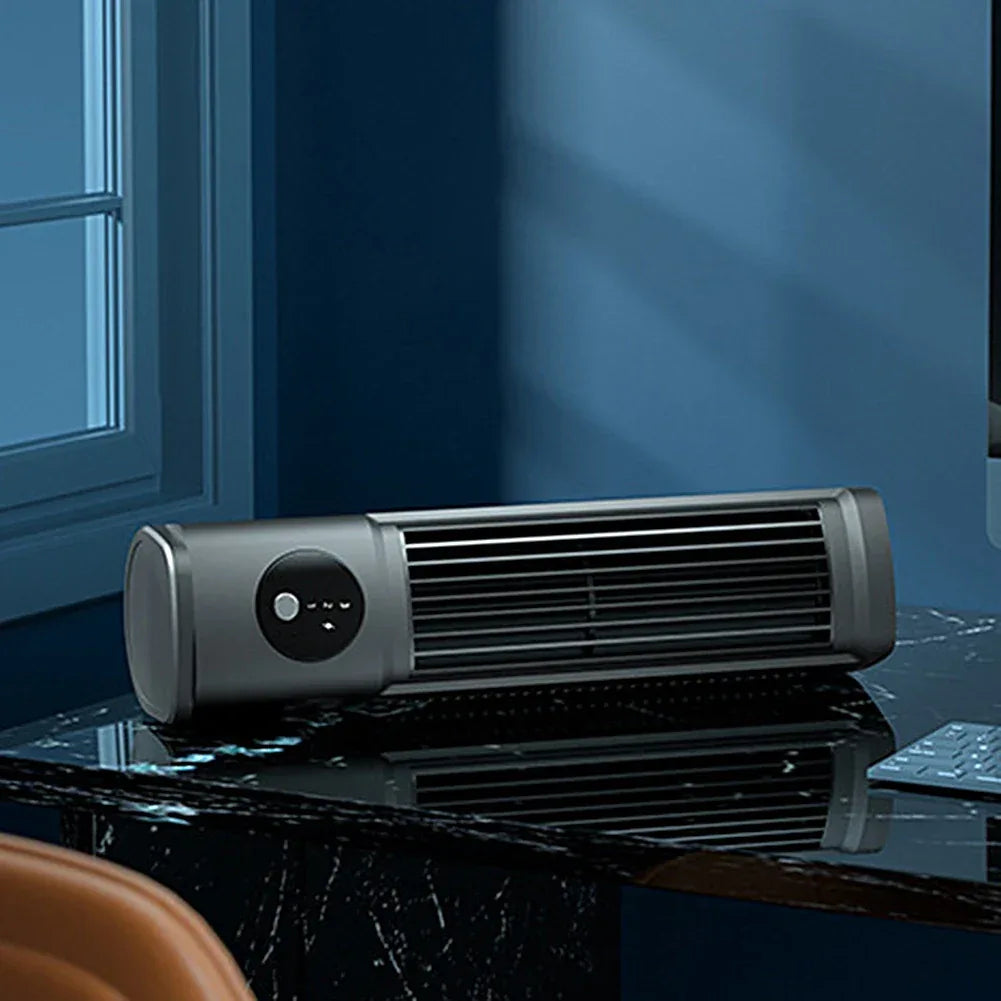 Desk Tower Fan USB Rechargeable 3 Speeds Summer Ventilation Fan Vertical Horizontal Electric Fan Household Air Conditioning Fan