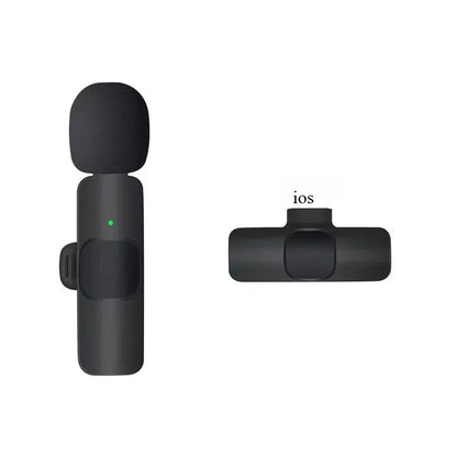 Lavalier Microphone 2.4G Wireless Portable Audio Video Recording Mini Mic for iPhone Android Live Broadcast Gaming Phone Mic