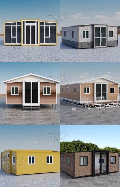 NEW Folding Container Home Luxury Portable Office 20Ft Prefab Container House Restaurant  for Temporary Site Offices