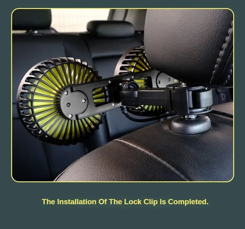 3-speed Car Fan Rear Seat Ventilador USB Freshener Air Conditioner Climatiseur Ventilateur Voiture Ventilatore Auto Cooler