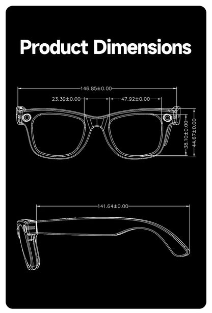 Xiaomi 8K Camera AI Glasses Smart Translation Color-Changing Waterproof Glasses Video Recording Photo Call Smart Sunglasses