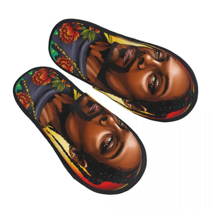 Snoop Dogg Goes Jesus Guest Slippers for Bedroom Women Custom Print House Slipper