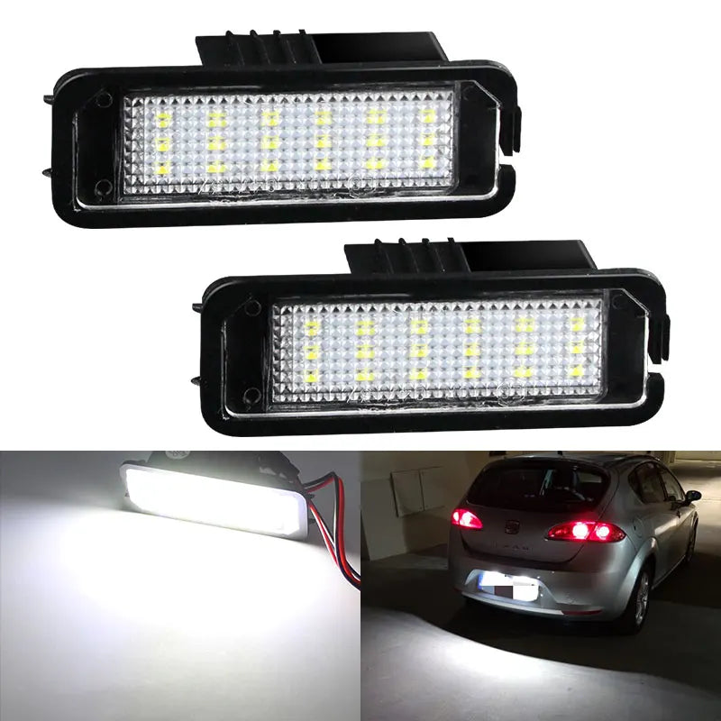 2Pcs For Porsche Cayenne 958 92A 2011 2012 2013 2015 2015 2016 2017 2018 2019 2020 2021 2022 LED Number License Plate Lights