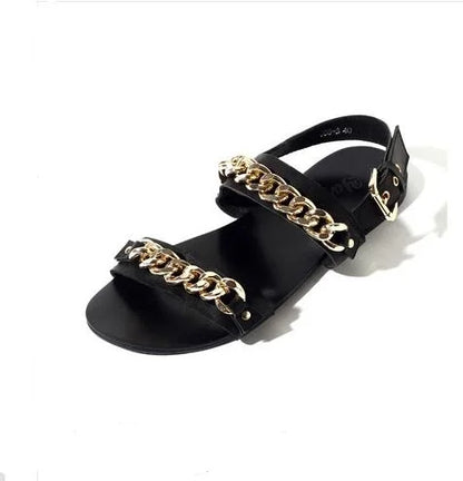 Summer Men Shoes Designer's Genuine Leather Men Sandalias Zapatos Mujer Rome Rock Fashion Mens Sandal Shoes flat men sandals