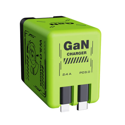 Multi Functional Folding Adapter Charging Protection GaN 20W PD3.0 Fast Charger With Retractable Type-C Cable Portable General