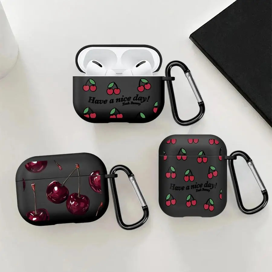 Cartoon Cherry Lichee Earphone Cases Cover Case For Airpods 2 3 1 Pro2 Pro Pro3 4