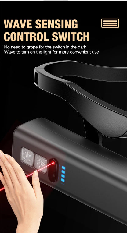 2025 Ear Clip Headlamp– Bright LED Headlight, Rechargeable Waterproof Head Flashlight for Fishing Hiking Running Cycling Outdoor