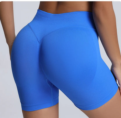 Impact Shorts Women High Waist Hip Lifting Yoga Short Fitness Seamless Elastic Workout Wear Woman Yoga Shorts Gym Female