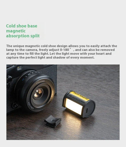 TTARTISAN RGB BI Fill Light Video Light Magnetic Mount Reteo Film Style Mini LED Light 0.5W 3000/4500/6000K CRI 95+ 300mAh TT