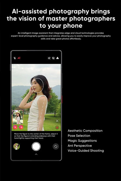 nubia Z80 Ultra 5g Smartphone Global Version Snapdragon 8 Elite Gen 5 6.85'' 144Hz OLED Display 7200mAh 80W Fast Charging 64Mp
