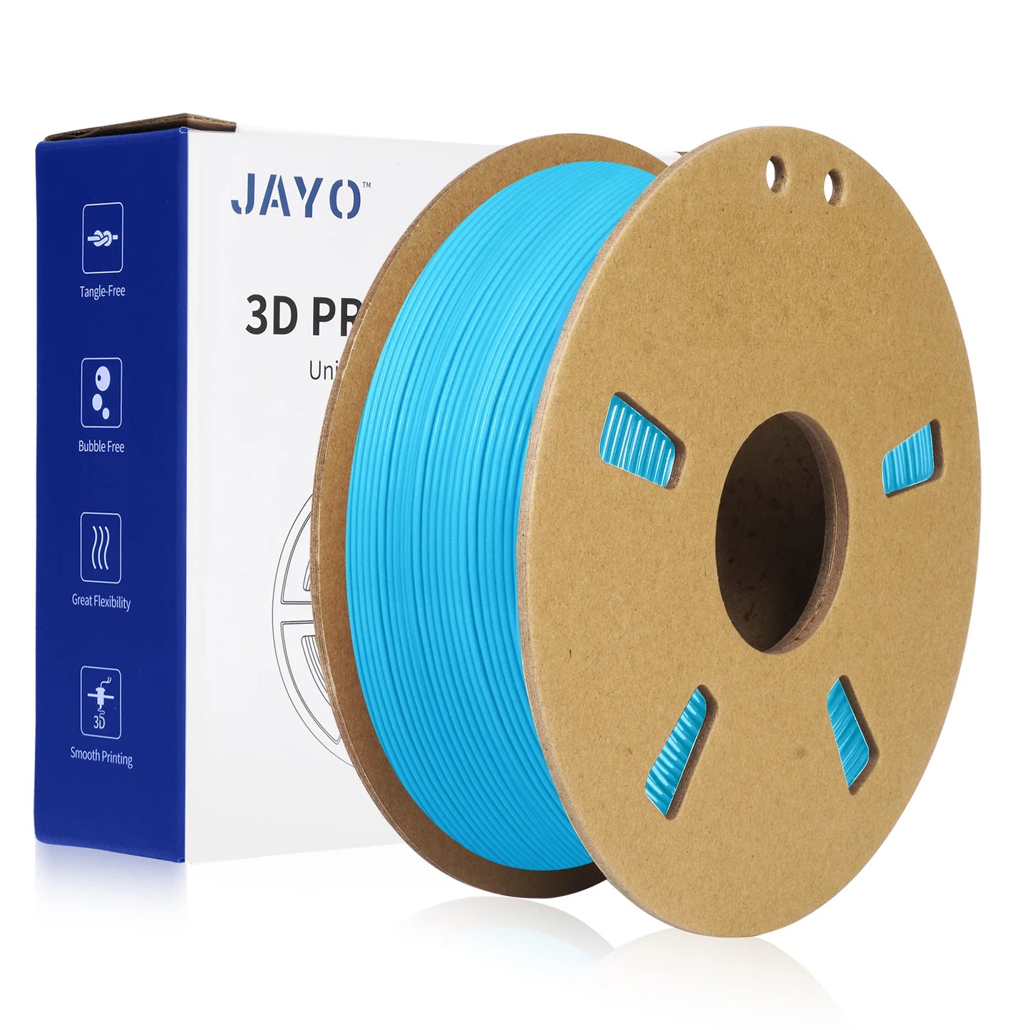 JAYO PETG/PLA+/SILKPLA/PLAMeta/PLAMatte/ABS/ PLA Filament 1.75mm 1.1/0.65KG 3D Printer Filament For FDM 100% No Bubble Mix Color