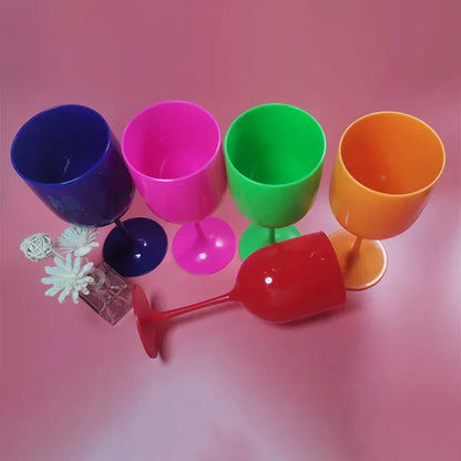 Reusable Champagne Flutes Glasses PP Plastic Wine Glasses Dishwasher-safe Champagne Glass Wine Party Supplies