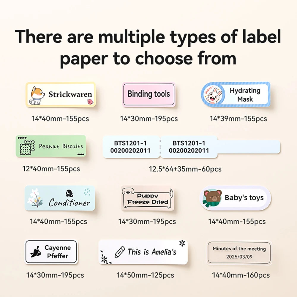 Niimbot D11 D110 D101 H1S Mini Thermal Printer Pocket Label Maker USB Bluetooth Label Stick Printer Inkless DIY Name Price Tag