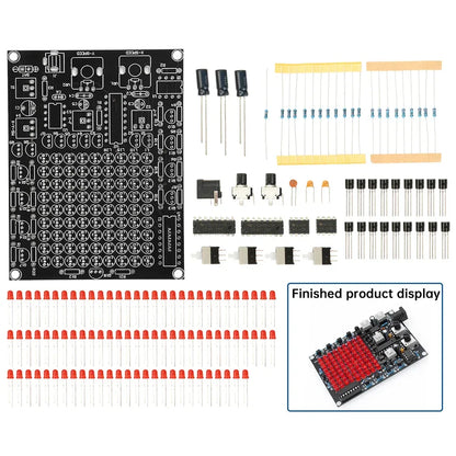 DIY LED Follow Spot Kit DC 4.5-9V Gaming X/Y-Axis Movement Adjustable Speed Running Lights DIY Soldering Kit 81 Indicator Lights