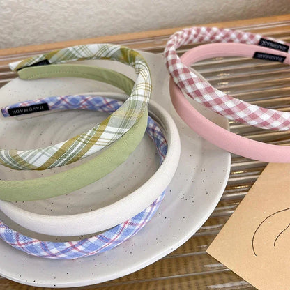Thin Sponge Hairband 2024 Spring Summer Women's Girls Elegant Head Band Makeup Face Wash Hair Hoop Fashion Hair Accessories