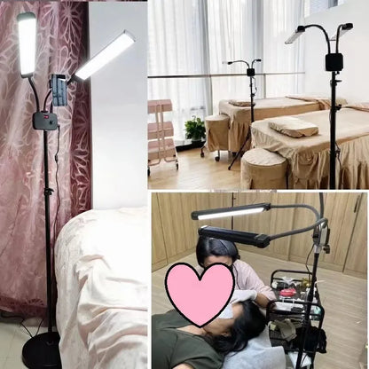 45W LED Video Light Double Arms Fill LED Light Selfie Light Long Strips LED Light for Photo Studio Live Broadcast Tiktok Stream