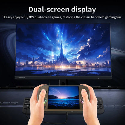 ANBERNIC RG 477M Retro Handheld Game Console 4.7" LTPS In-Cell Screen Android Video Game Player Dimensity 8300 AI Assistant FOTA