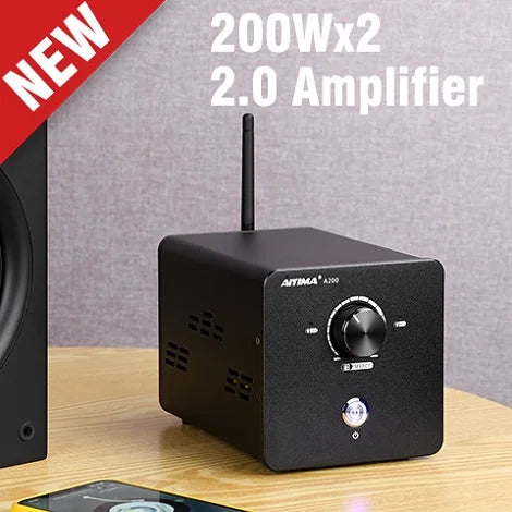 AIYIMA Audio A01 Pro TPA3116D2 Bluetooth Sound Power Amplifier 100W Mini Hifi Class D Stereo Amp Bass Treble for Home Theater