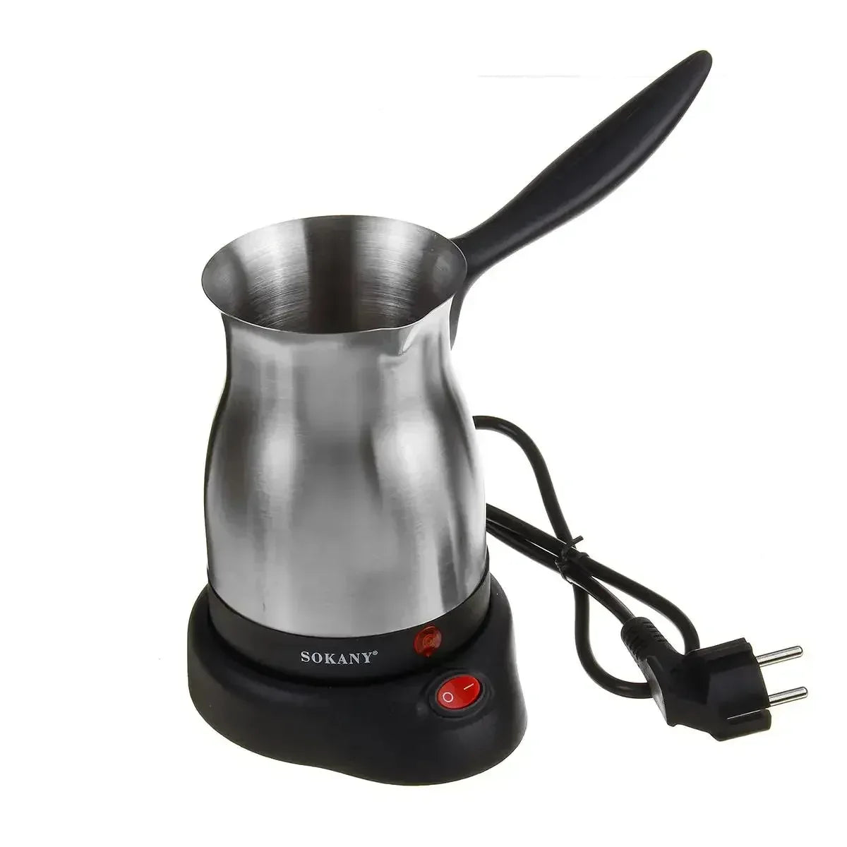 220V 800W Portable Electric Coffee Maker Turkish Greek Coffee Machine Stainless Steel Separated Home Office Espresso  Moka Pot