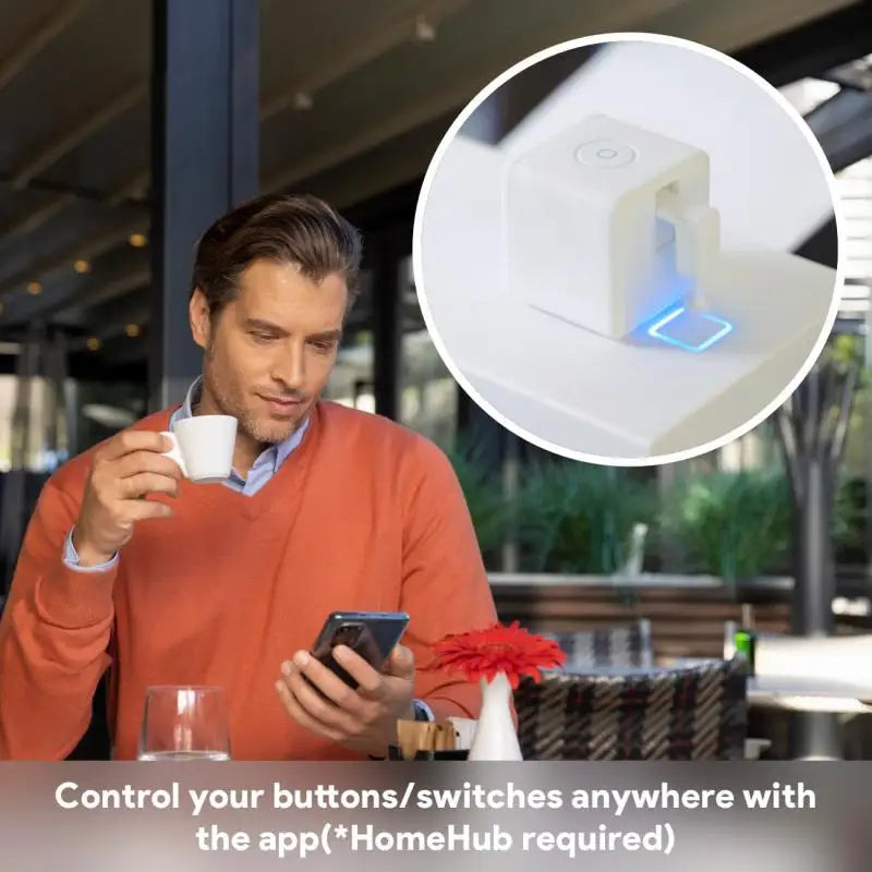 Tuya Zigbee Fingerbot Plus Smart Fingerbot Switch Button Pusher Smart Life Timer Voice Control Support Bluetooth Alexa Google